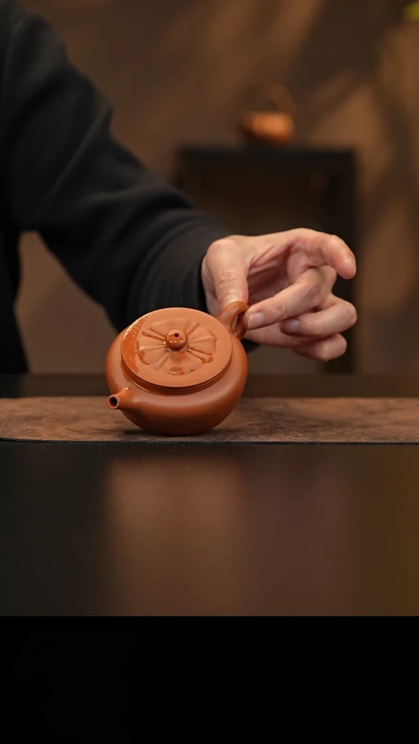 【闪购商品】紫砂茶壶允禾斋wzht 野山红泥 香莲