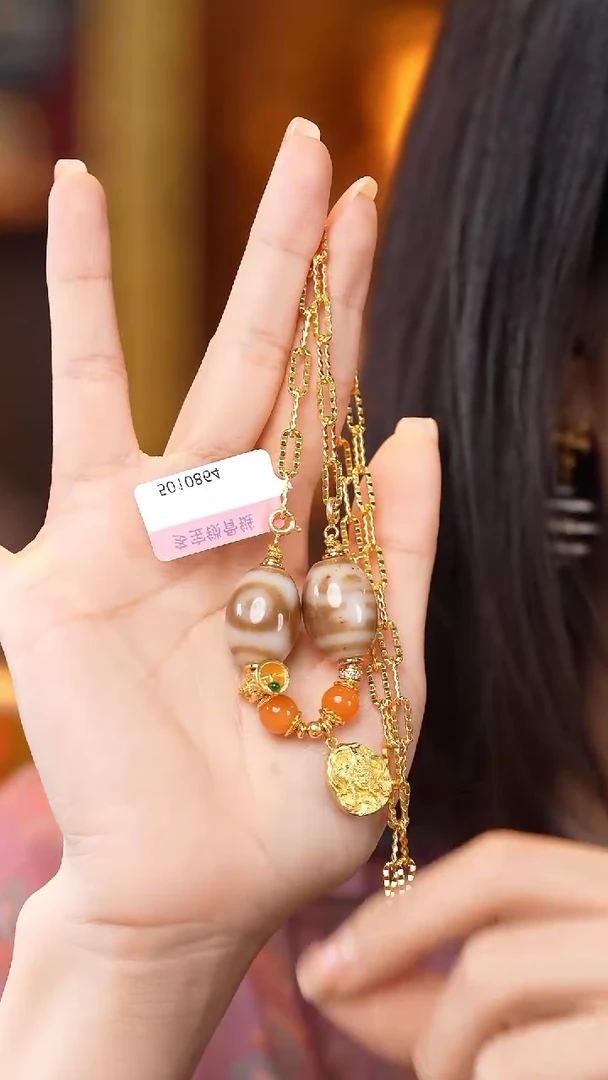 未镶嵌颈饰玛瑙/玉髓（覆膜）Z32026多样性发其一项链