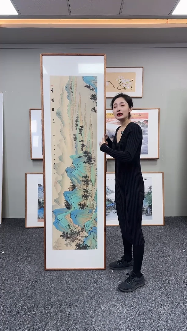 国画千里江山210*60