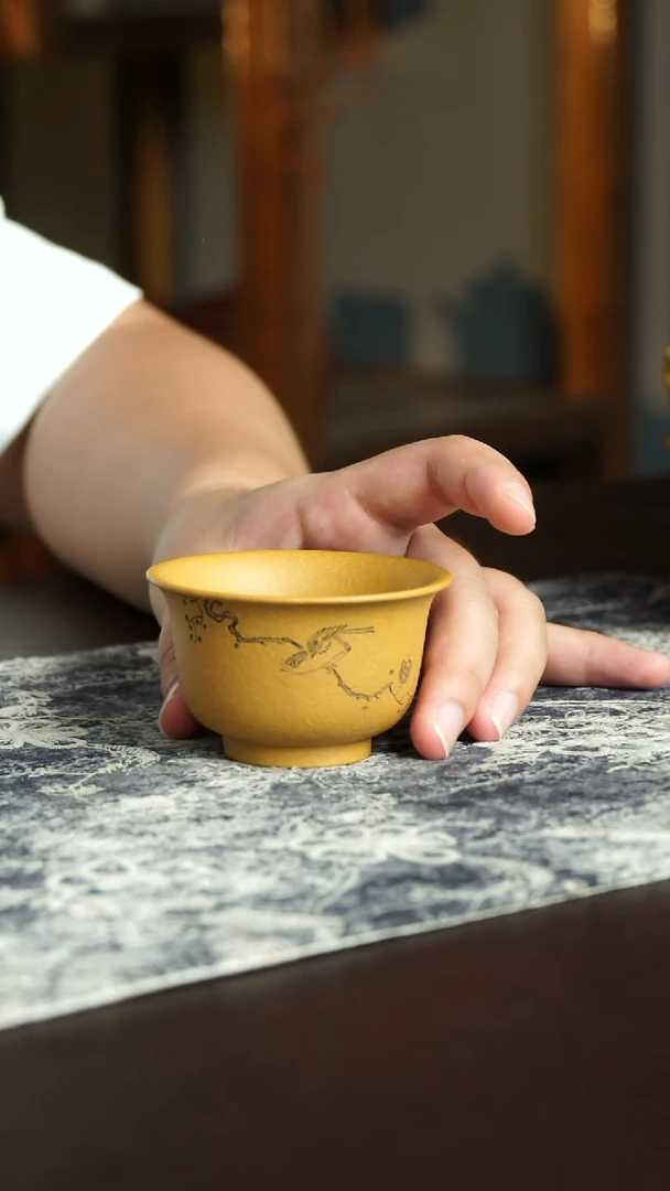 茶杯紫砂13号宜兴紫砂原矿作品