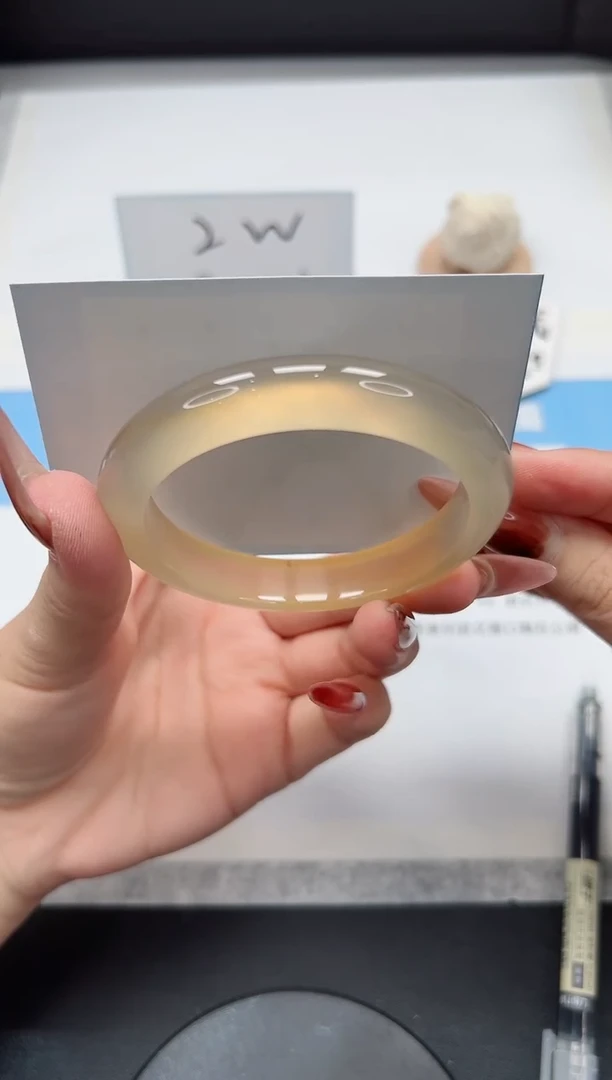 【闪购商品】玛瑙/玉髓手镯未镶嵌101/香槟58.4