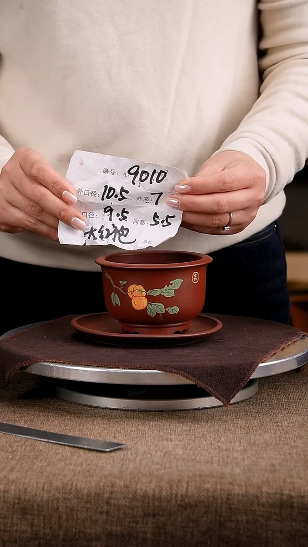 紫砂花盆花卉工艺9010+z