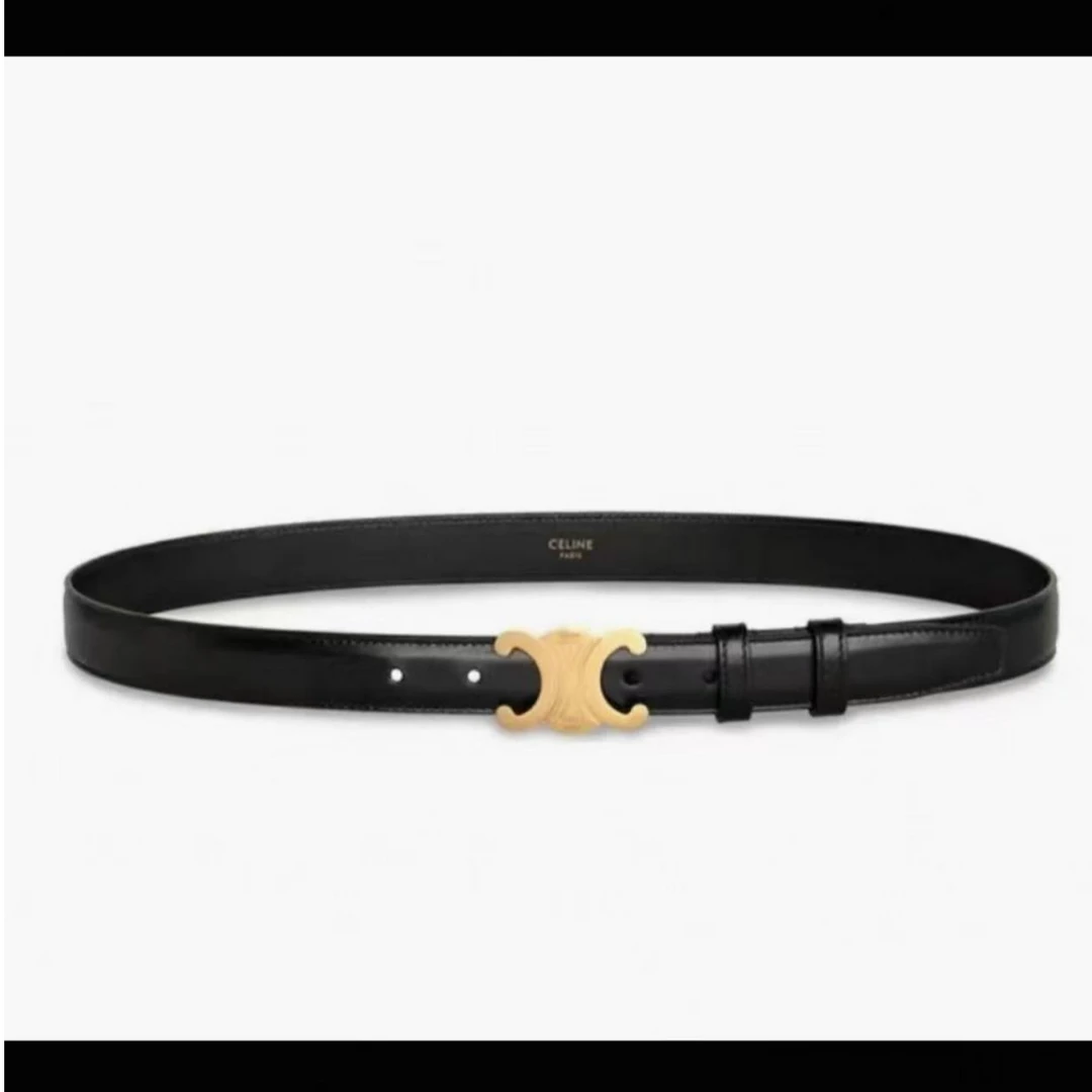 99新 Celine/思琳 Celine黑金腰带 s029