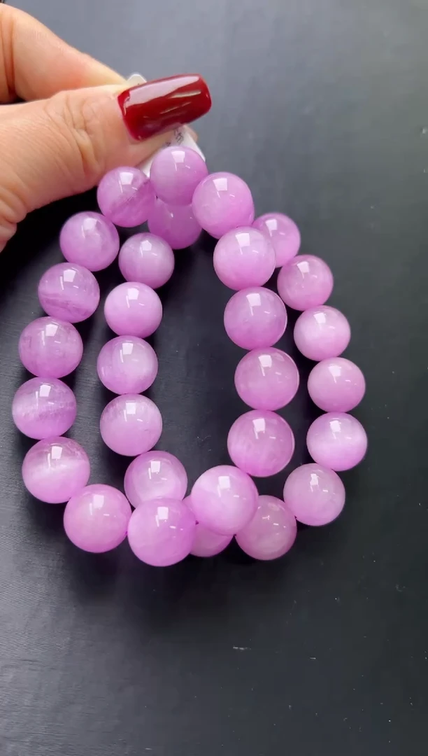 【闪购商品】辉石手串未镶嵌紫锂辉手串14m+多样性发一X30993