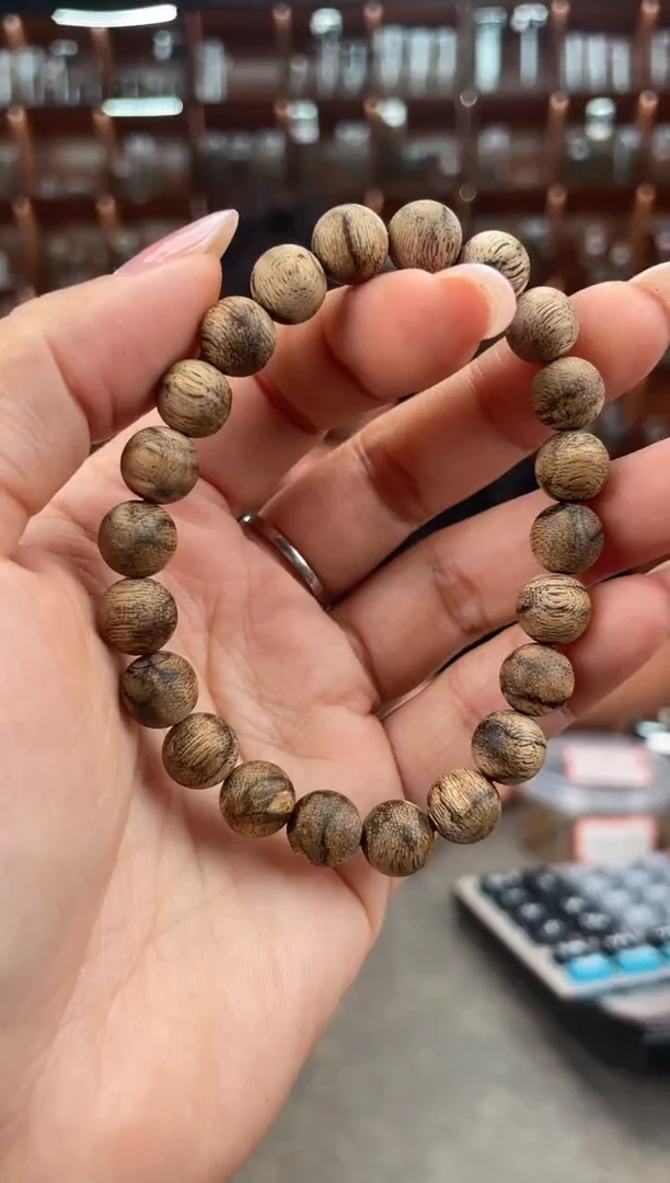 【闪购商品】沉香手串120号海南黑油格多样性发一条