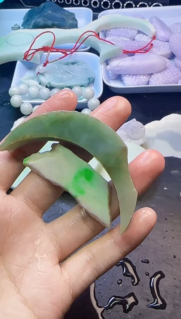 颈饰未镶嵌翡翠005天然A货翡翠