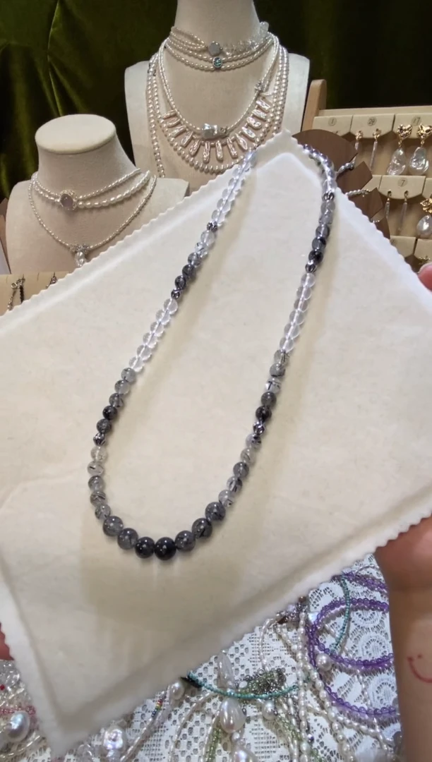 淡水珍珠钛钢颈饰设计款（发）