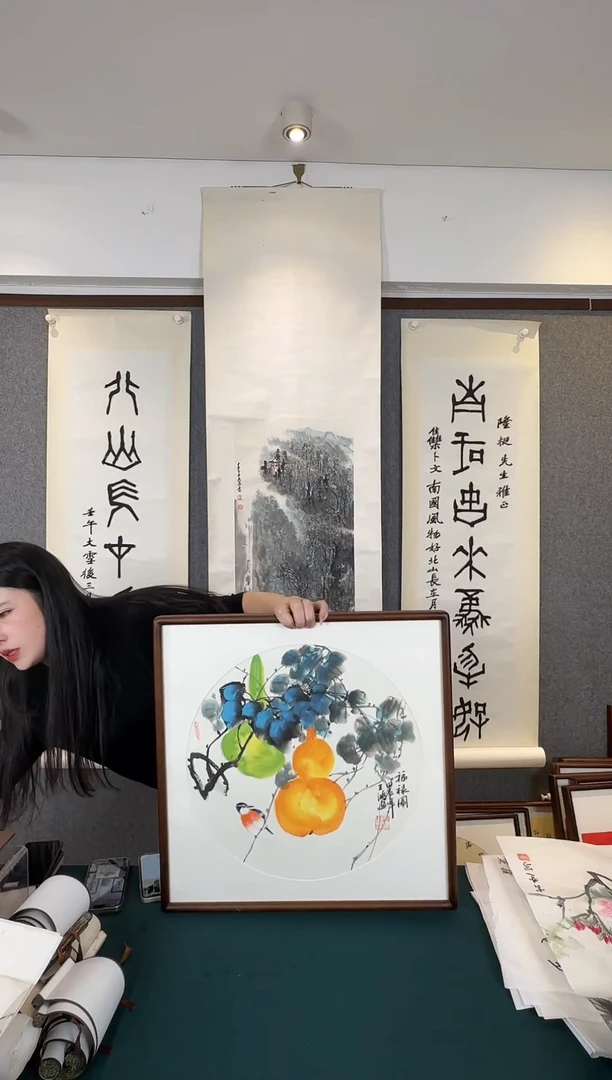 国画老师手写手绘作品