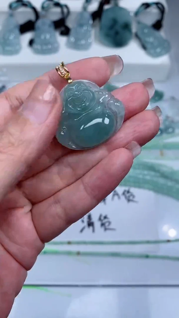 颈饰银S925镶嵌翡翠吊坠