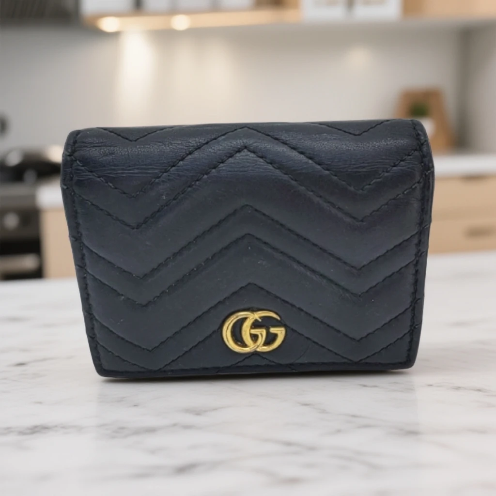 95新 GUCCI/古驰   黑色钱包 1837 1558