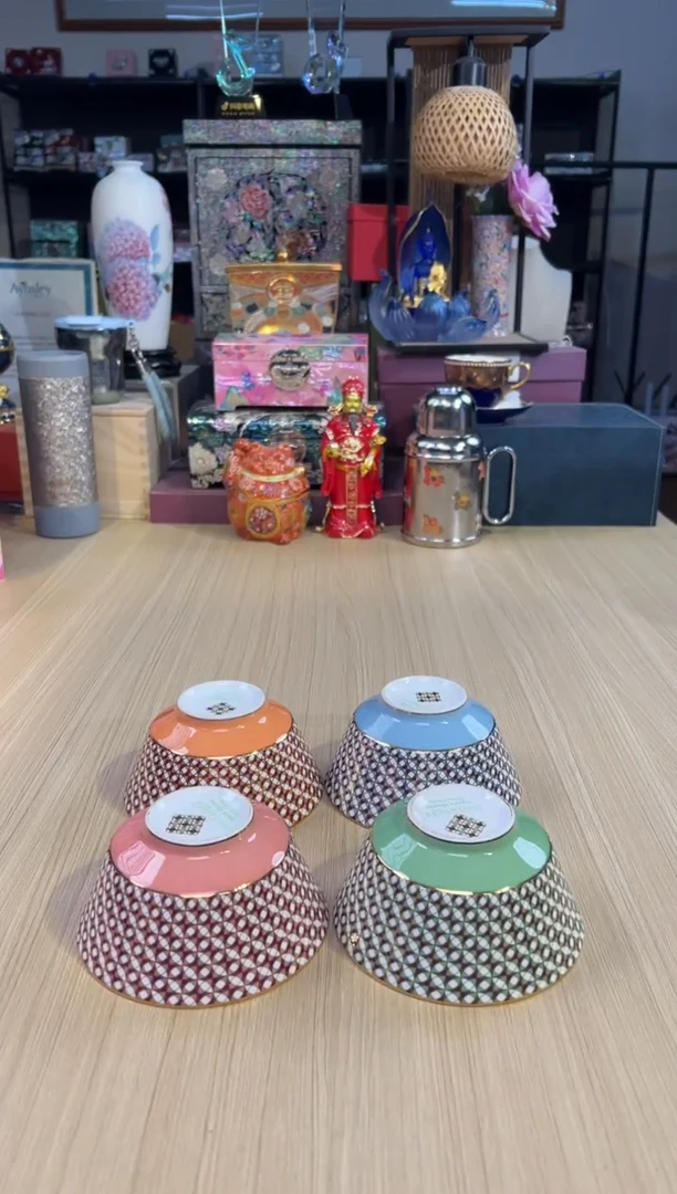 161歌剧院饭碗套四（绿粉橙蓝）