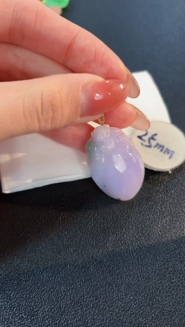 【闪购商品】翡翠颈饰18K金镶嵌缅料A货/支持复检/一件