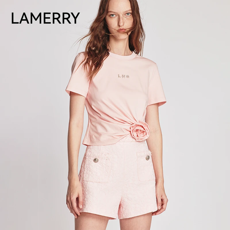 【欧若风】LAMERRY粉色短裤 LWFS3D060