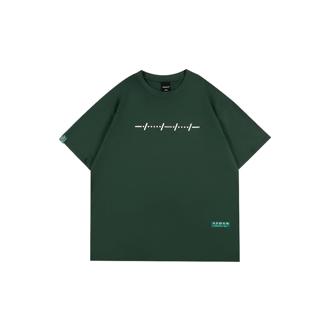 潮牌印花圆领宽松休闲夏季短袖T恤（男女同款）1020