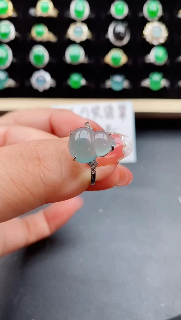 【闪购商品】翡翠戒指银S925镶嵌50800