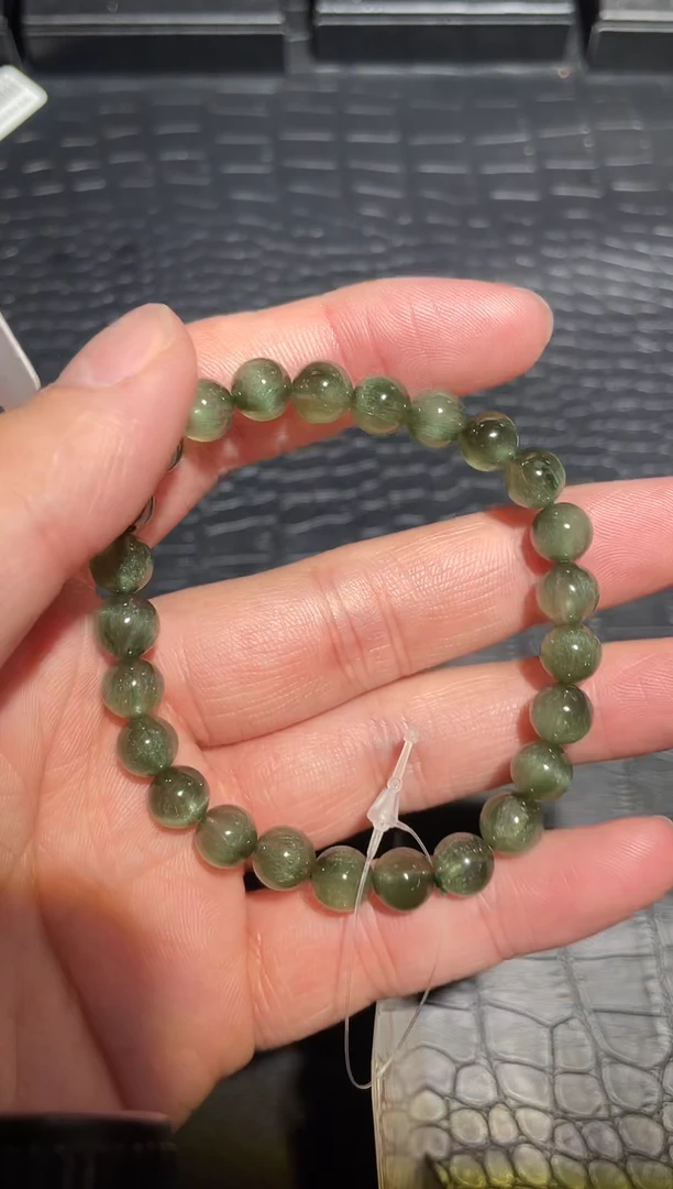 【闪购商品】水晶手链未镶嵌单圈绿发晶A7