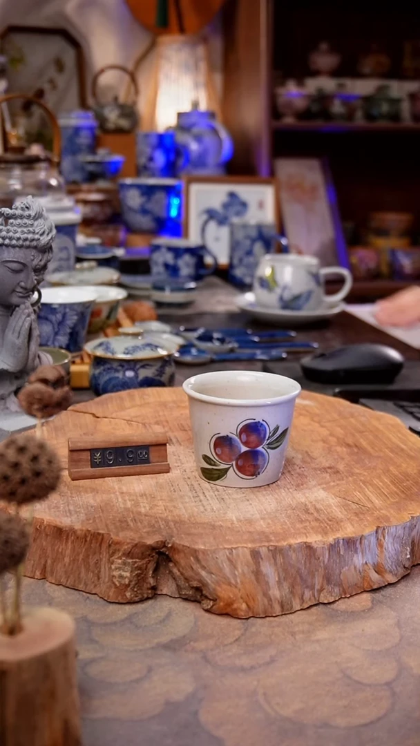 摆件蓝莓手工手绘手工手绘