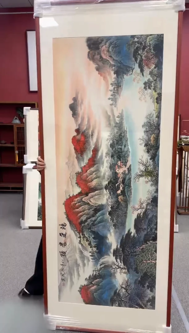 国画手绘 鸿运当头 150*81