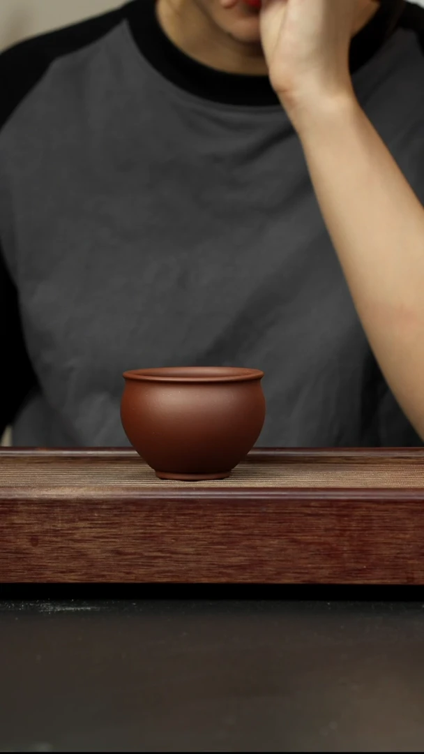 紫砂茶壶底槽清 圆融杯
