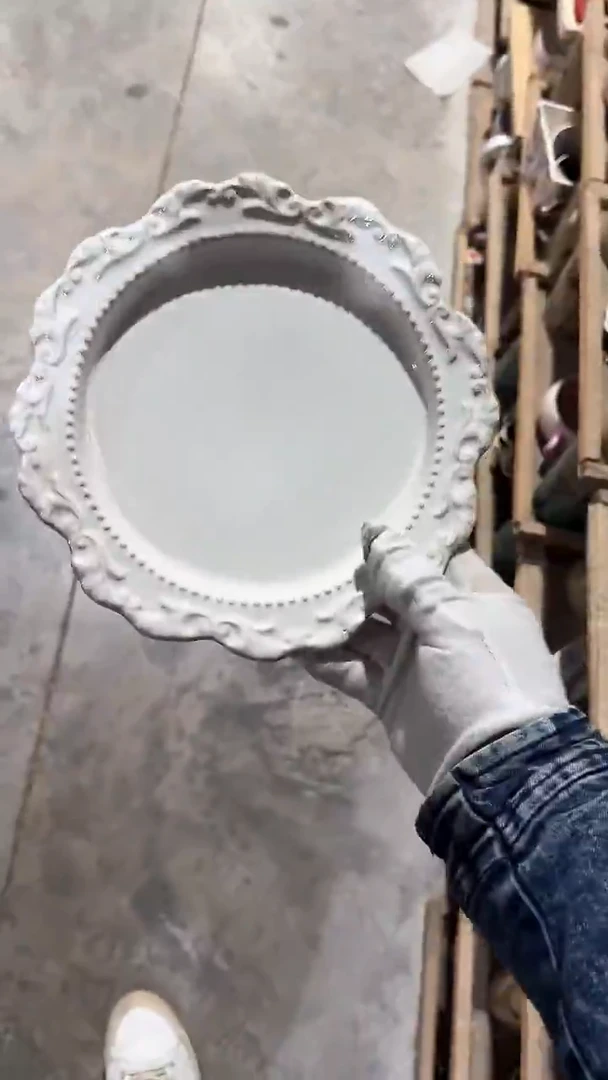 陶瓷巴洛克盘微瑕 凑满20元包邮