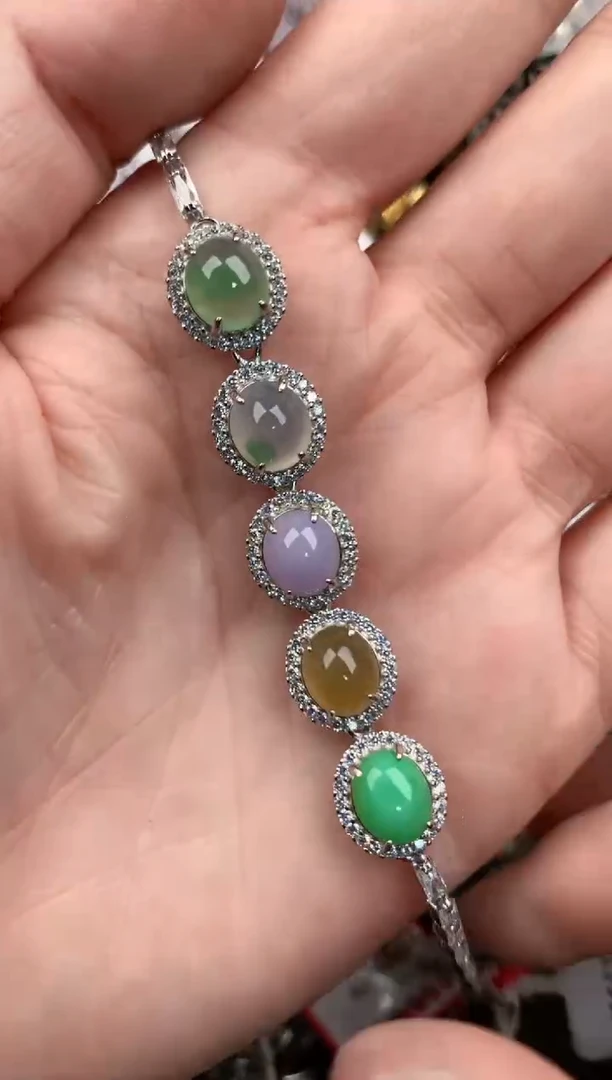 银S925镶嵌戒指翡翠222           10