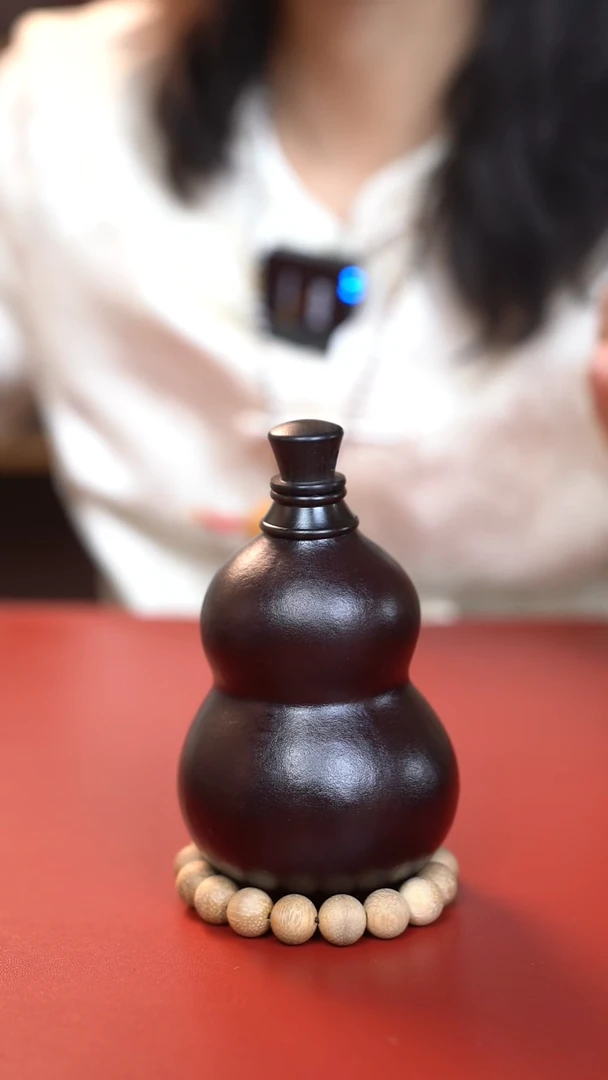 034手工大漆酒葫芦