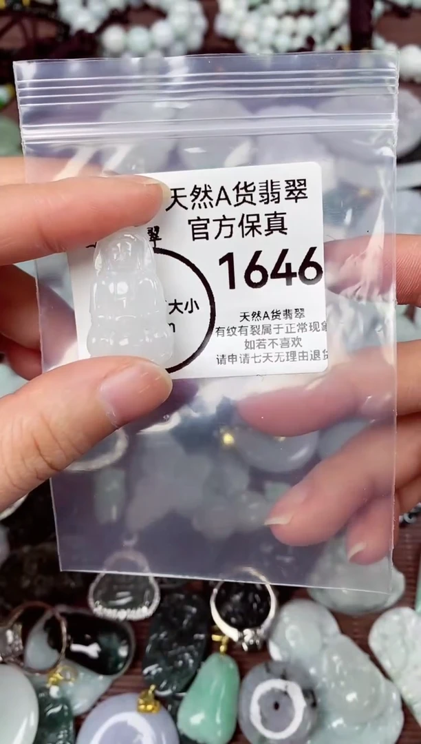 【闪购商品】翡翠颈饰未镶嵌天然A货翡翠1646