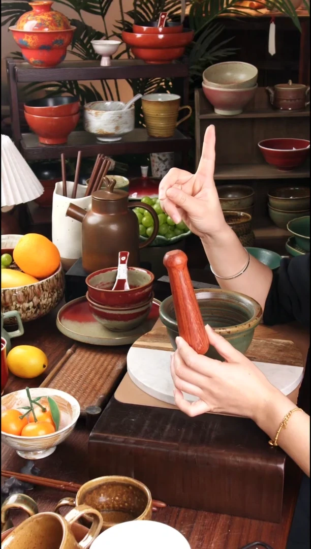 碗景德镇手工高温餐具擂钵