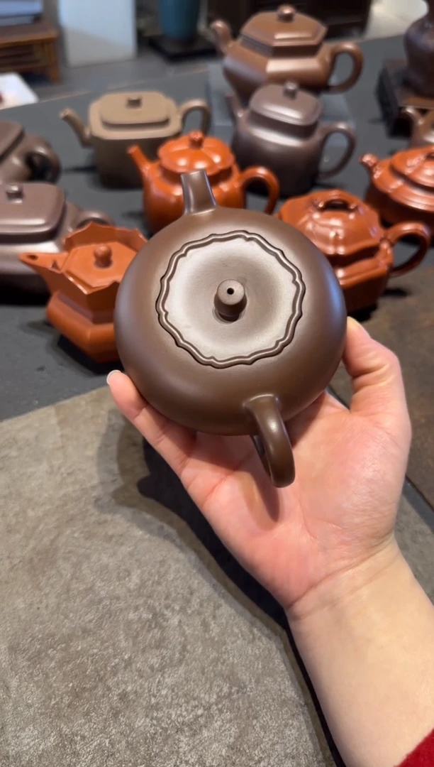 【闪购商品】紫砂茶壶柿柿如意