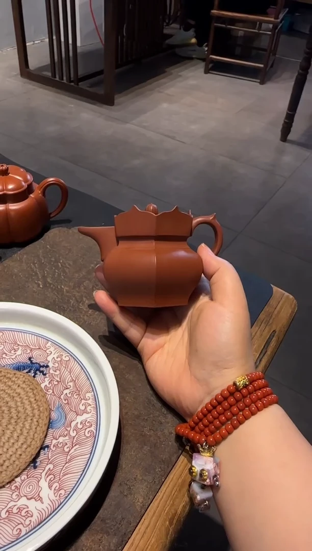茶壶紫砂朱泥小僧帽 135cc