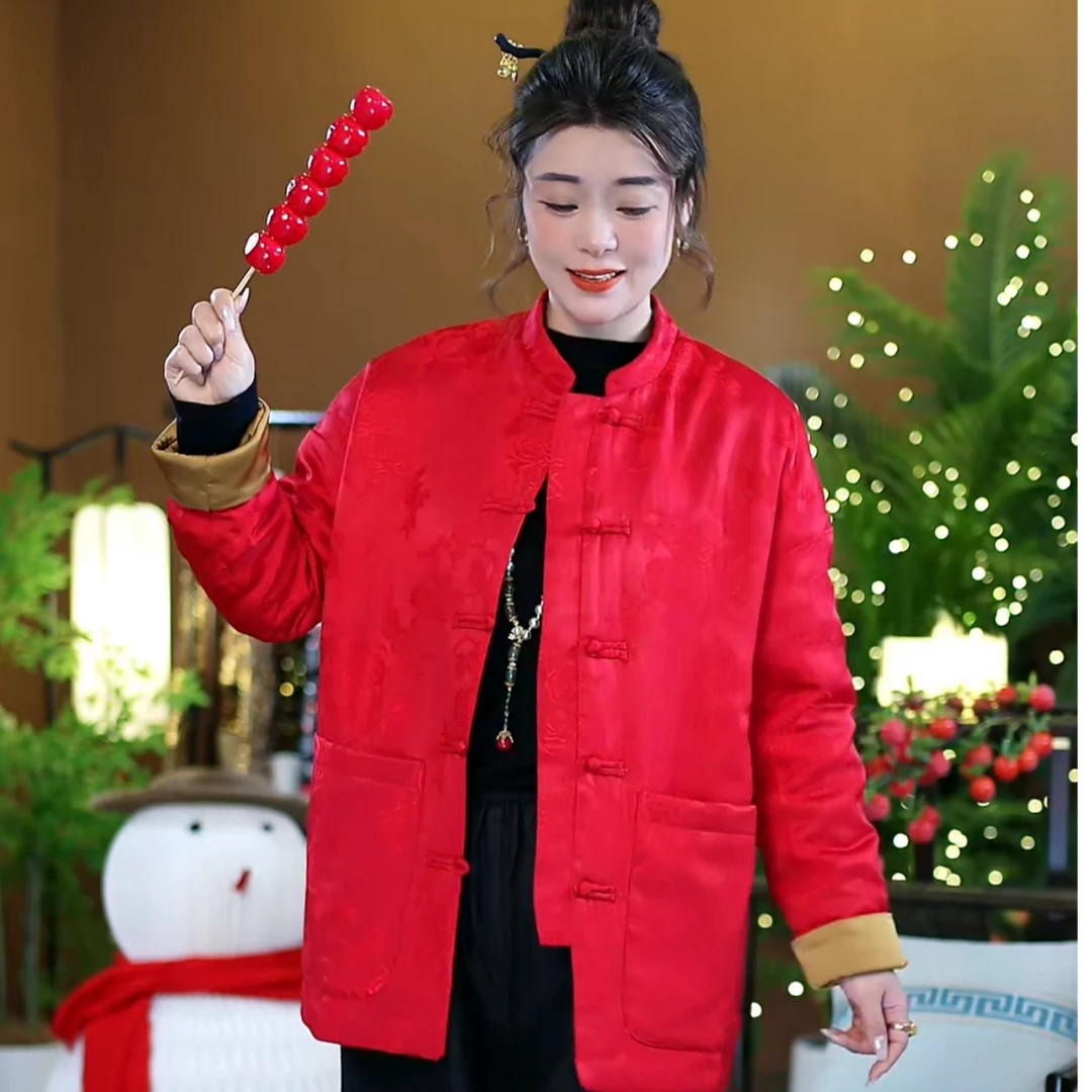 【过年红拜年服】保暖加厚新中式氛围感外套