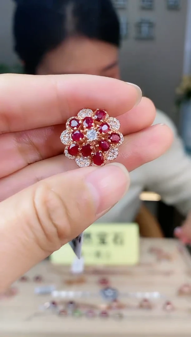 【闪购商品】红宝石手饰银S925镶嵌手饰