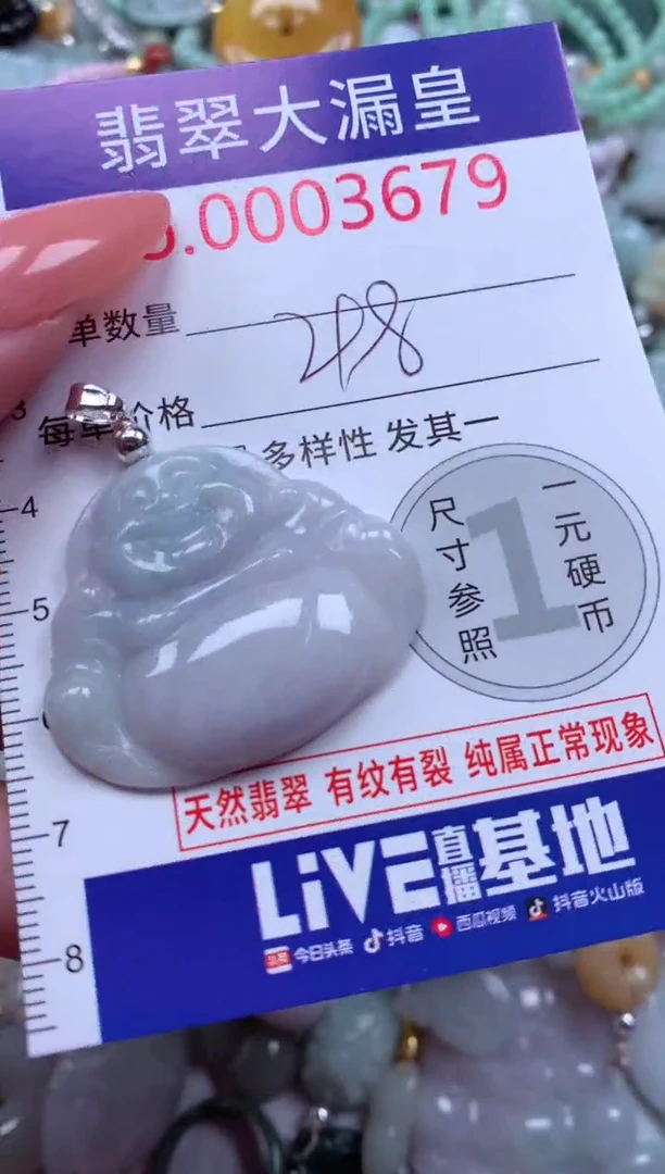 翡翠未镶嵌吊坠(不含链)679