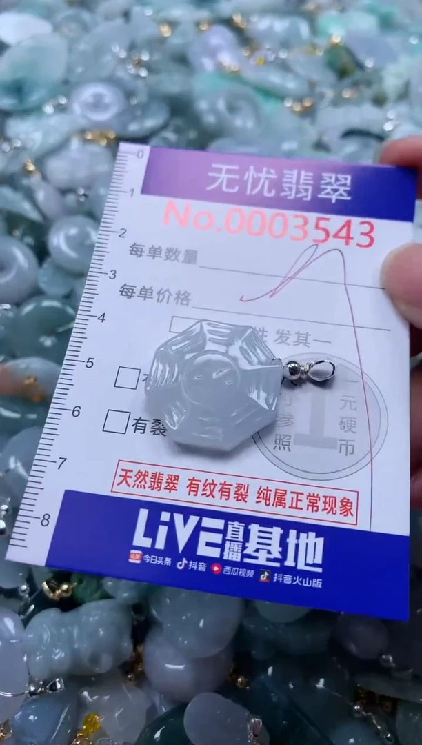 翡翠未镶嵌吊坠(不含链)3543