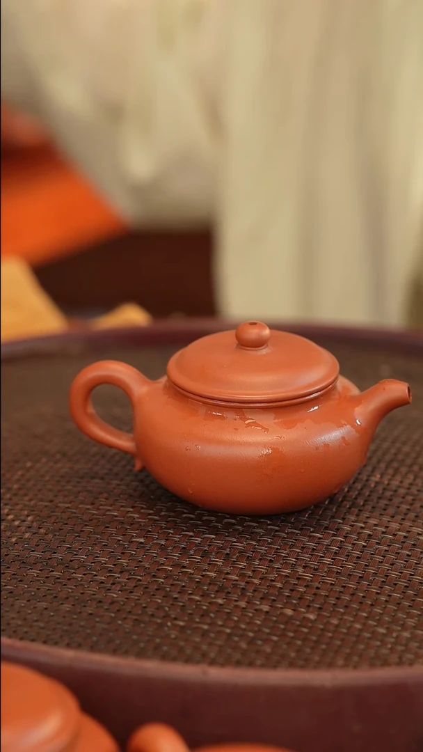 茶壶紫砂仿古 170cc 全手 宽口