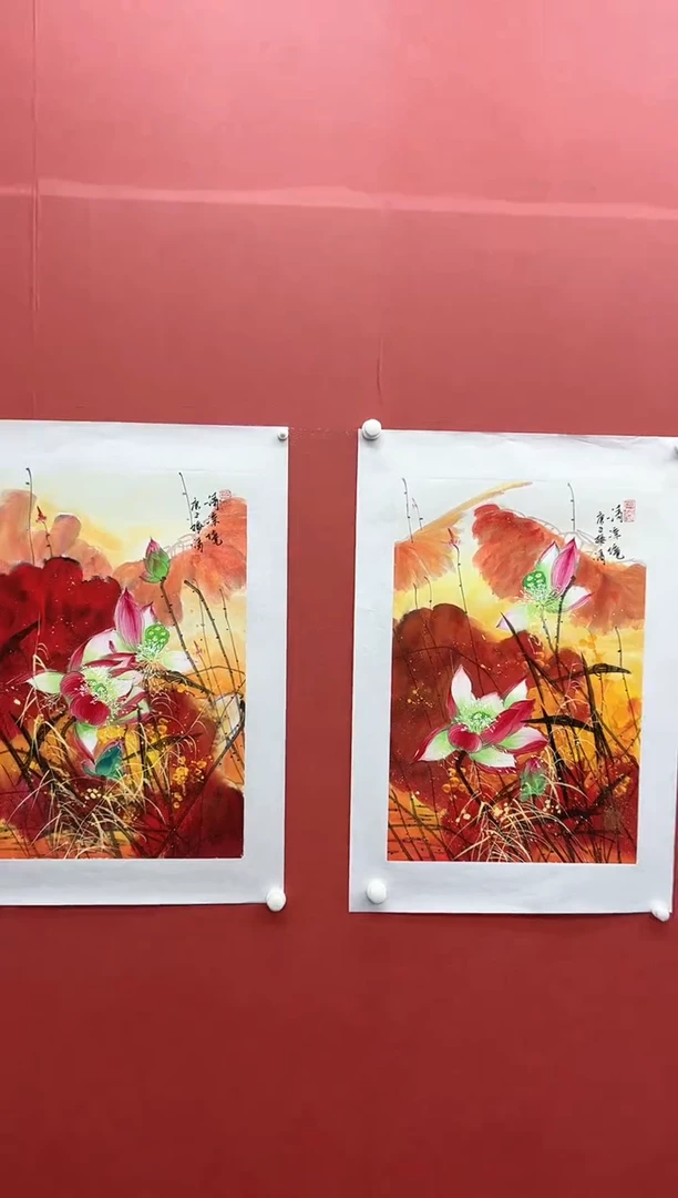 国画梅清-2.7平尺-花鸟-随机