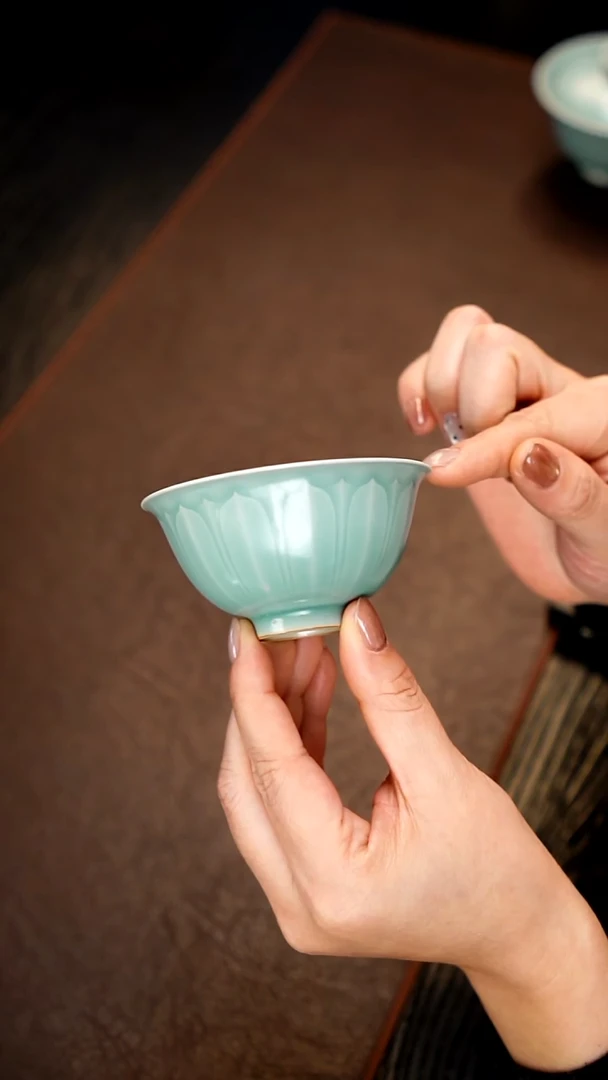 青瓷手工茶器包邮