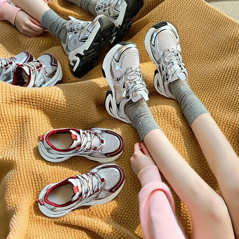 时尚网红爆款显高潮色舒适轻便透气柔软老爹鞋小众夏季新款JC2150