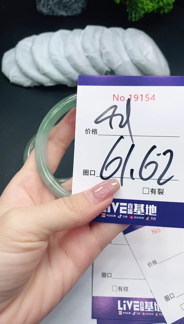 未镶嵌手镯翡翠19154