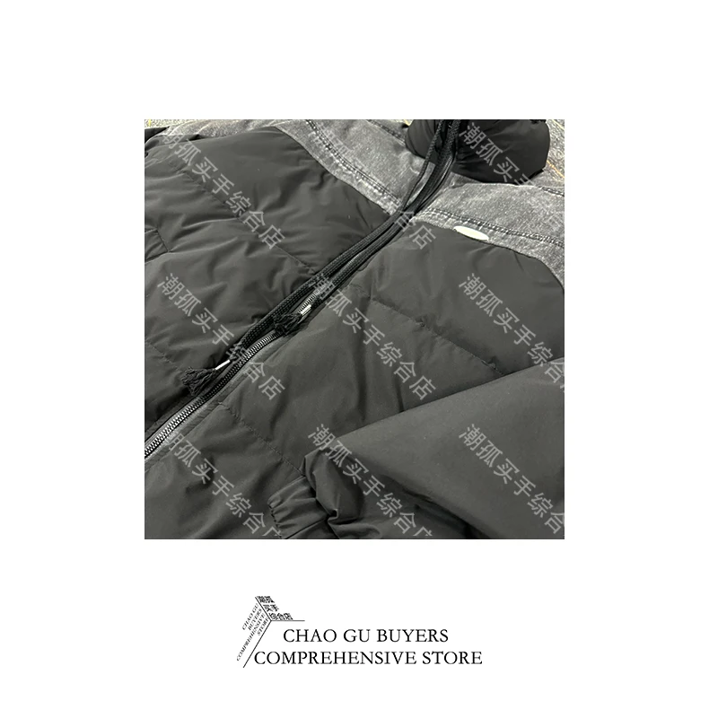 小众设计潮牌买手店男女同款“小钢牌”牛仔拼接外套3601