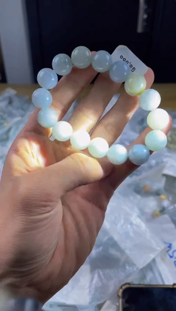 未镶嵌手链翡翠珠串