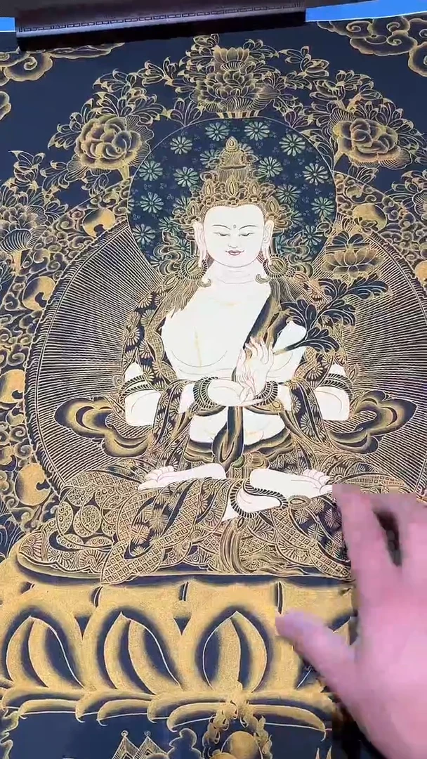 卷轴画【主播精品】高端卷轴画——唐卡116大势至菩萨