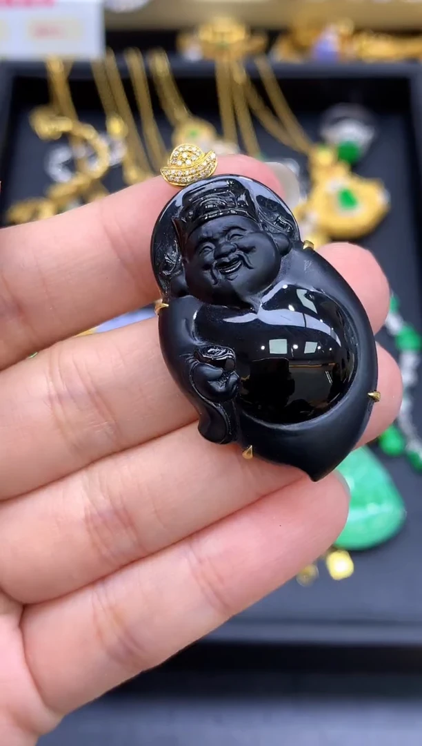 颈饰18K金镶嵌翡翠807中国好珍宝