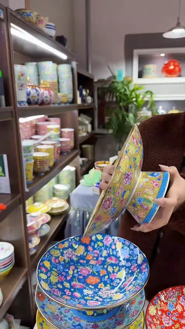 【闪购商品】瓷片果盘一个景德镇陶瓷
