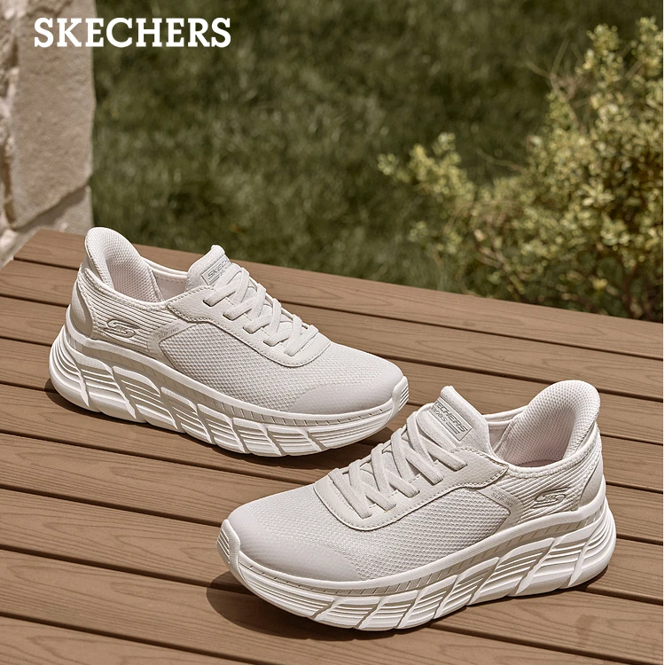 【闪穿运动健步鞋】斯凯奇女士四季款一脚蹬运动鞋厚底慢跑鞋117391