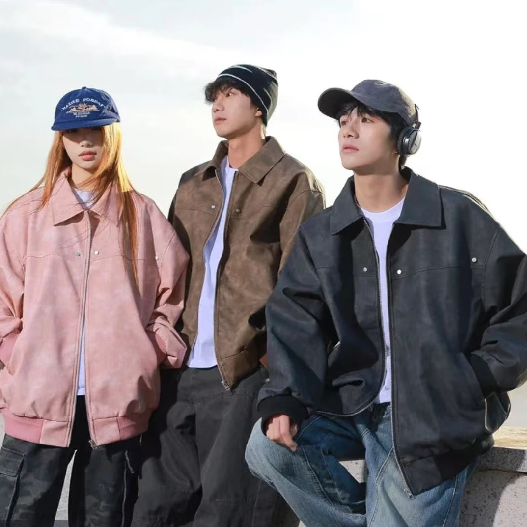 痞帅外套男ins高街潮牌港风日系原宿风韩版潮流夹克外套男男生