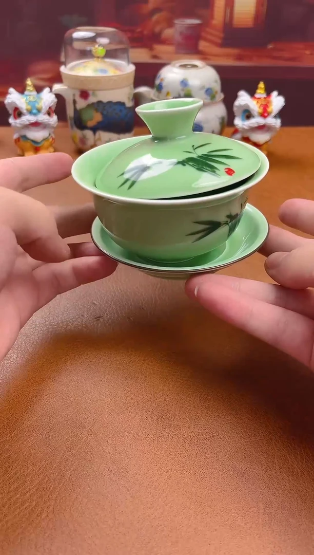 陶瓷茶具摆件旅行套组