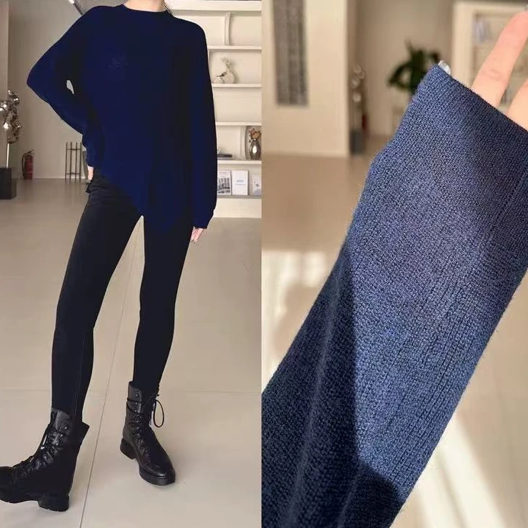 454女士秋冬新款高品质不规则软糯针织毛衣