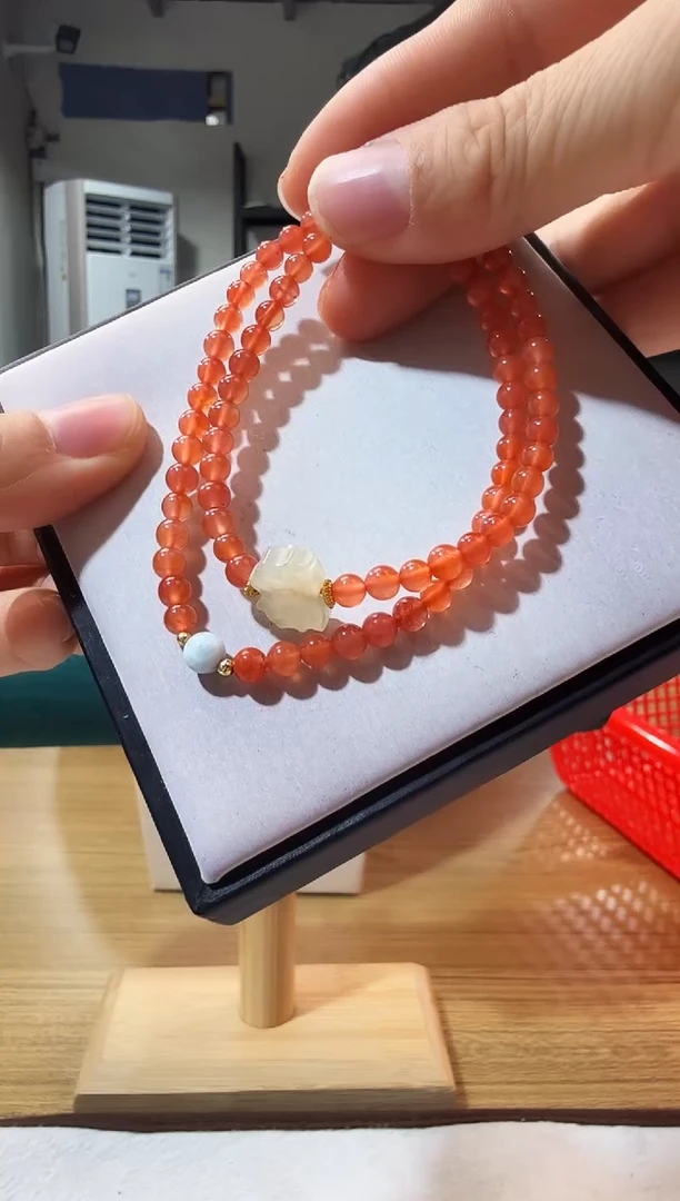 未镶嵌手链南红玛瑙优0329 约4mm