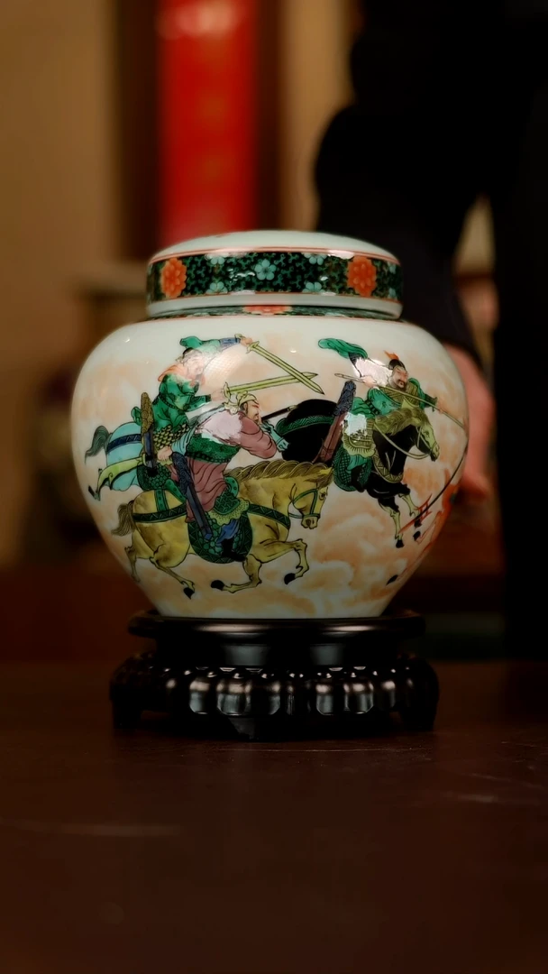 摆件景德镇陶东方陶瓷艺术作品插瓶瓷板画